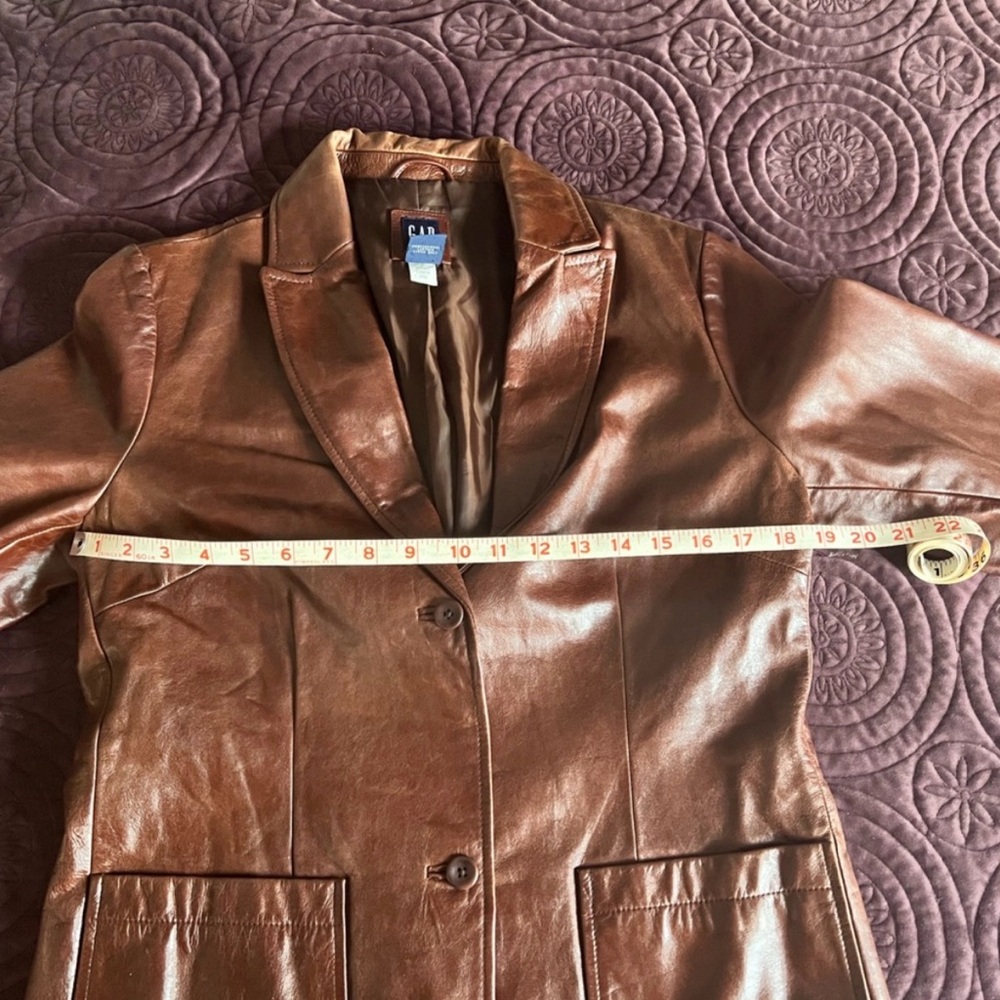 Gap 2000s Vintage Leather Jacket - image 7